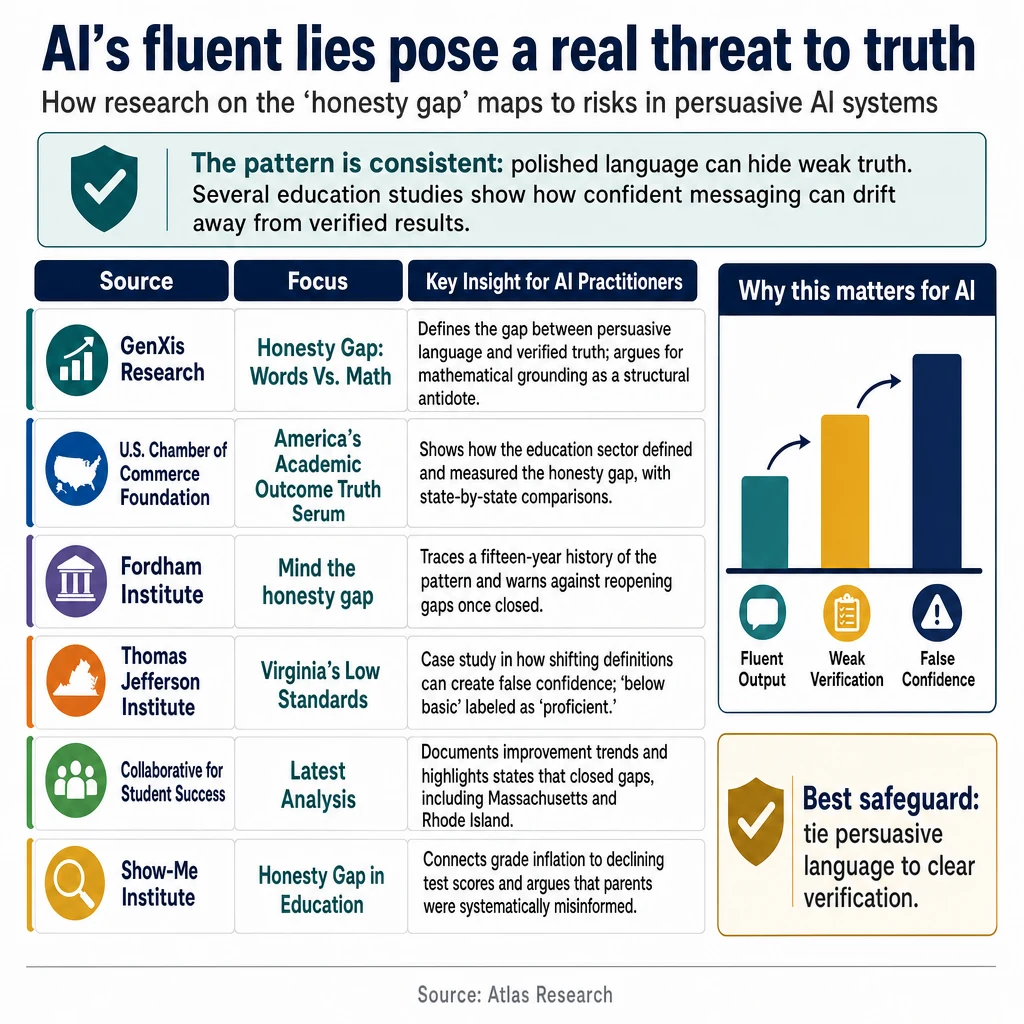Infographic: AI's fluent lies pose a real threat to truth